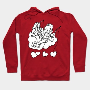 twin bears fishing Hoodie